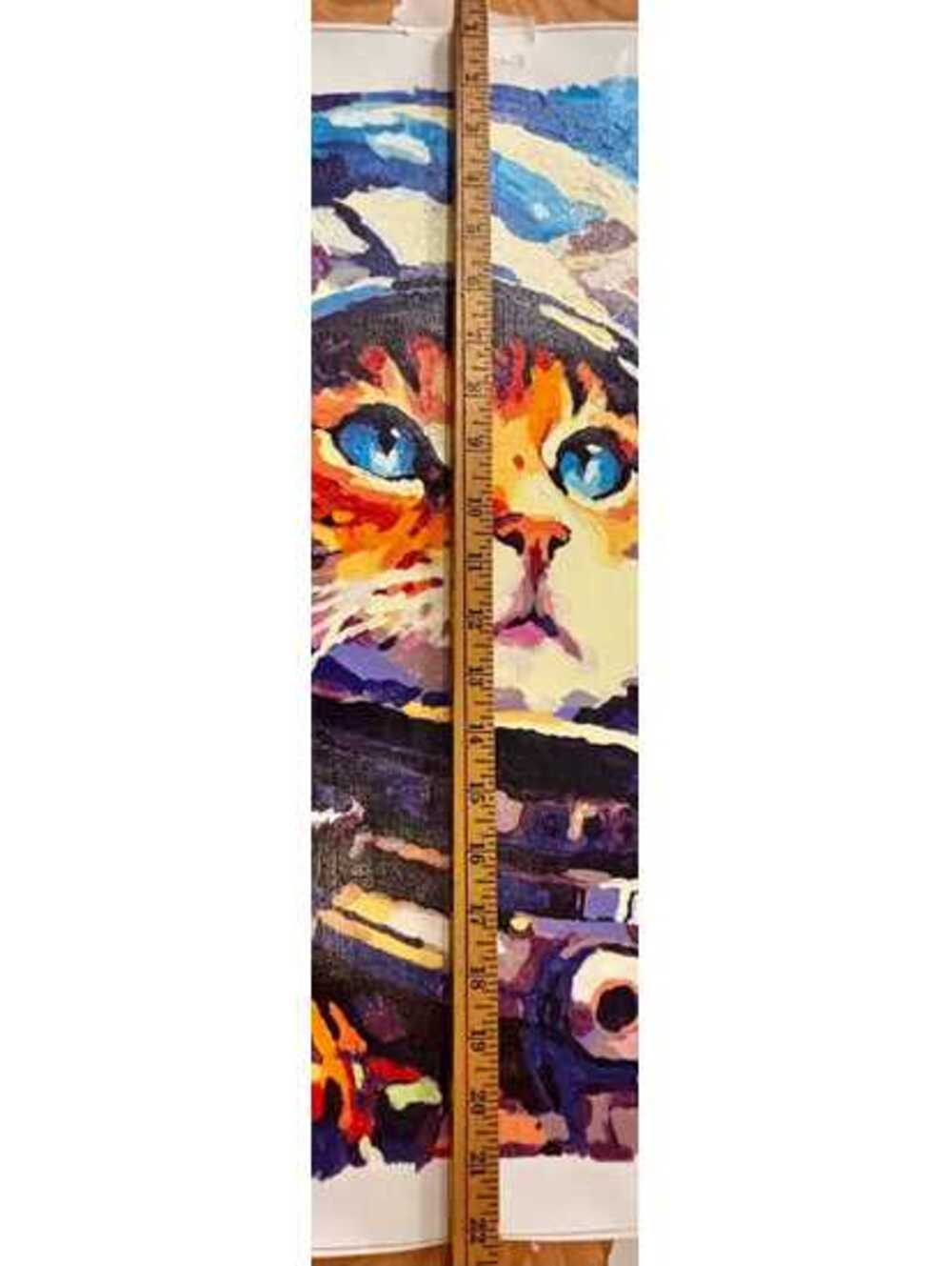 AstroCat completed paint by numbers colorful wall decor - Picture 5 of 6